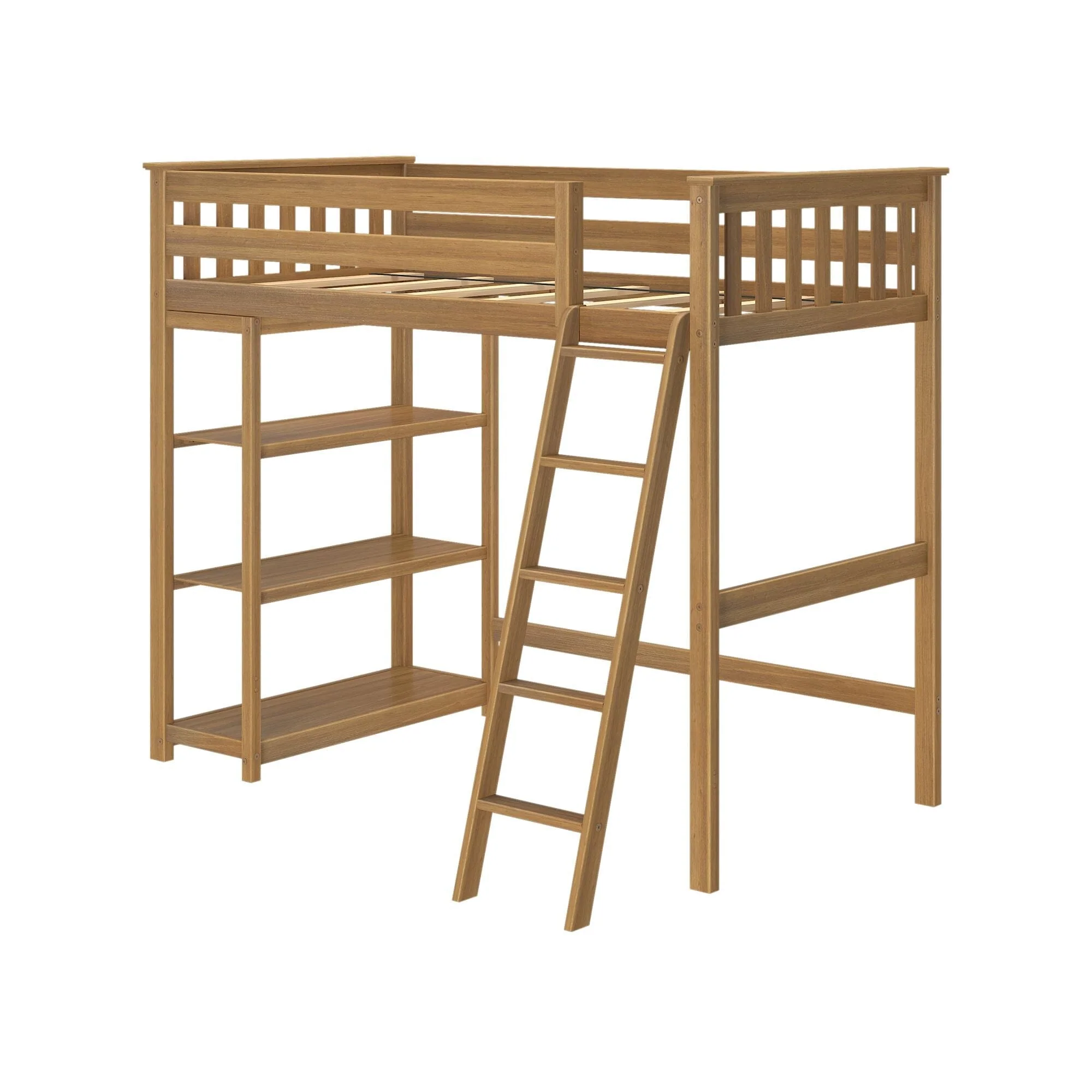 Twin Loft Bed With Bookcase - Image 9