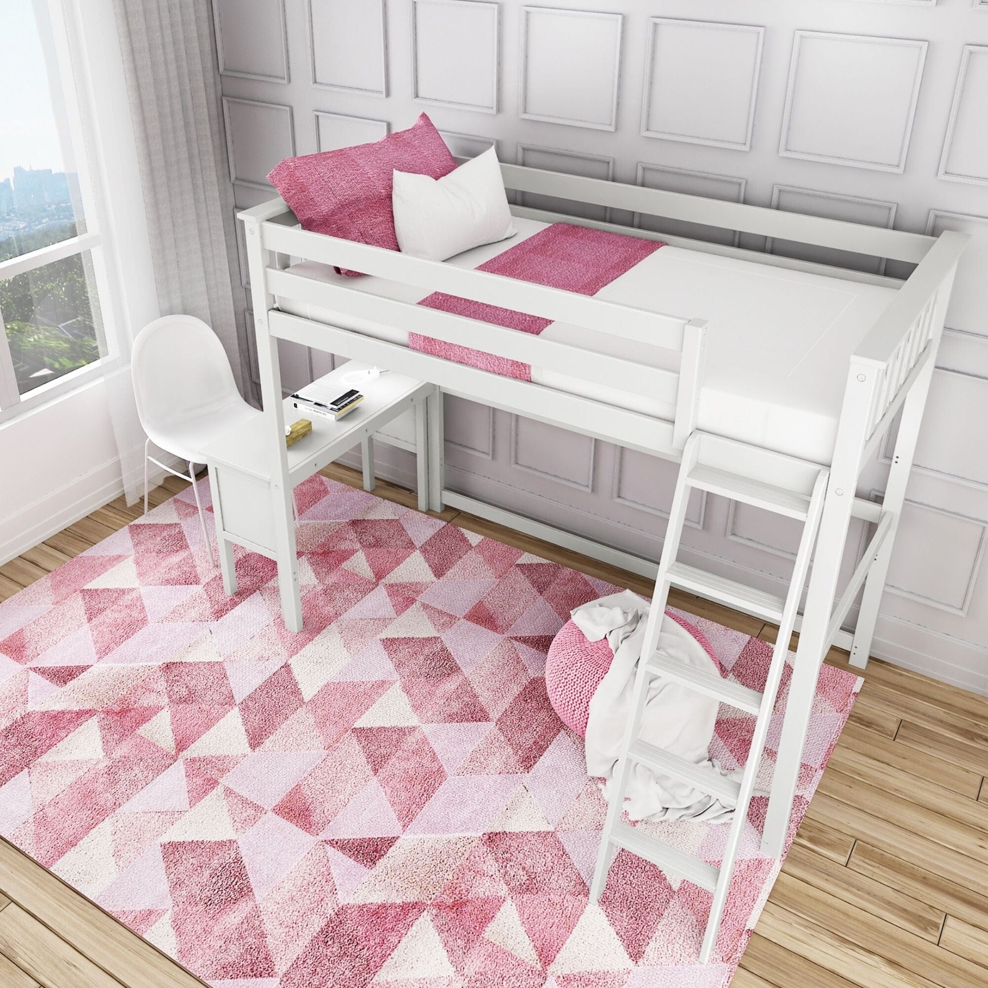 Twin Loft Bed With Desk - Image 9