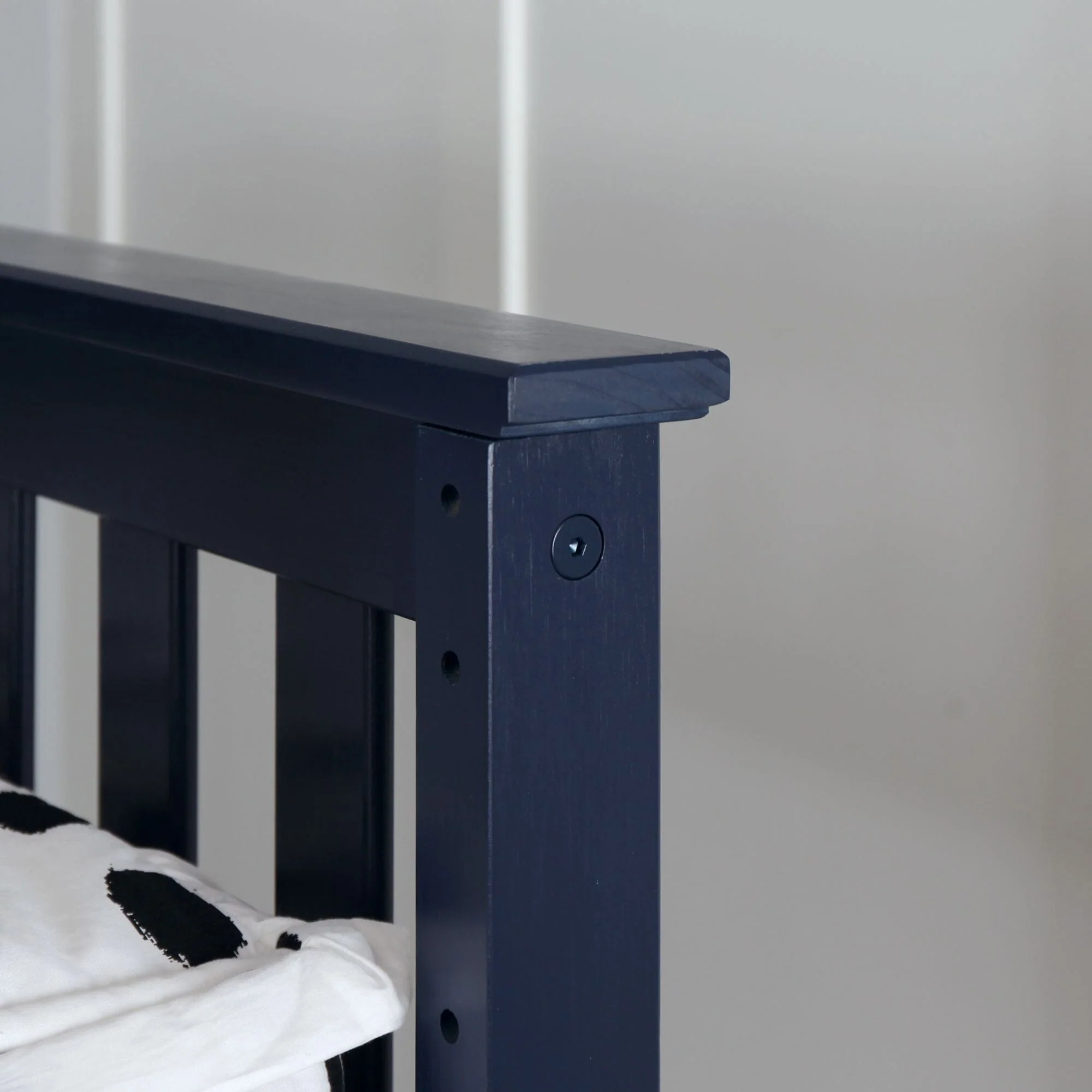 Twin Over Twin Low Bunk Bed With Curtain - Image 76