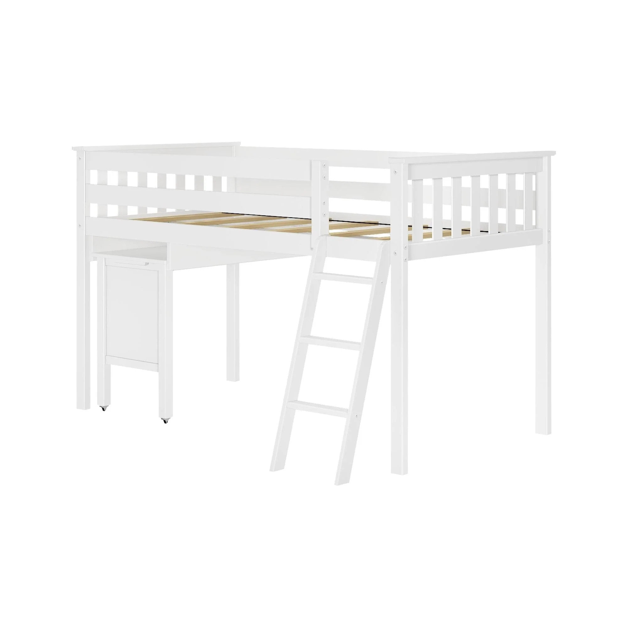 Twin Low Loft Bed With Desk - Image 5
