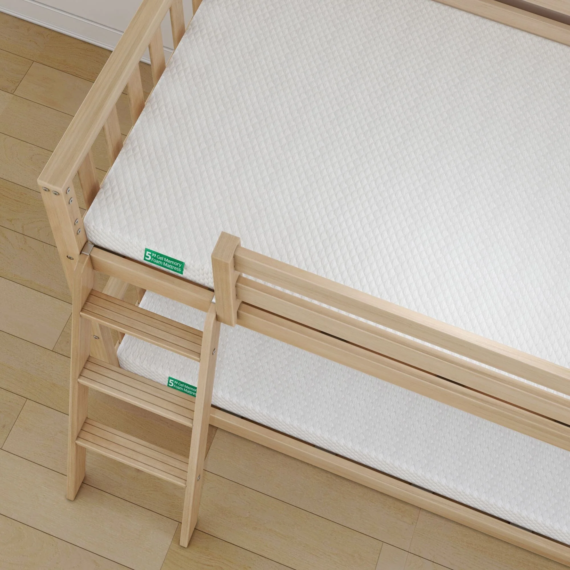 Two Pack 5-Inch Twin Memory Foam Mattress - Image 6