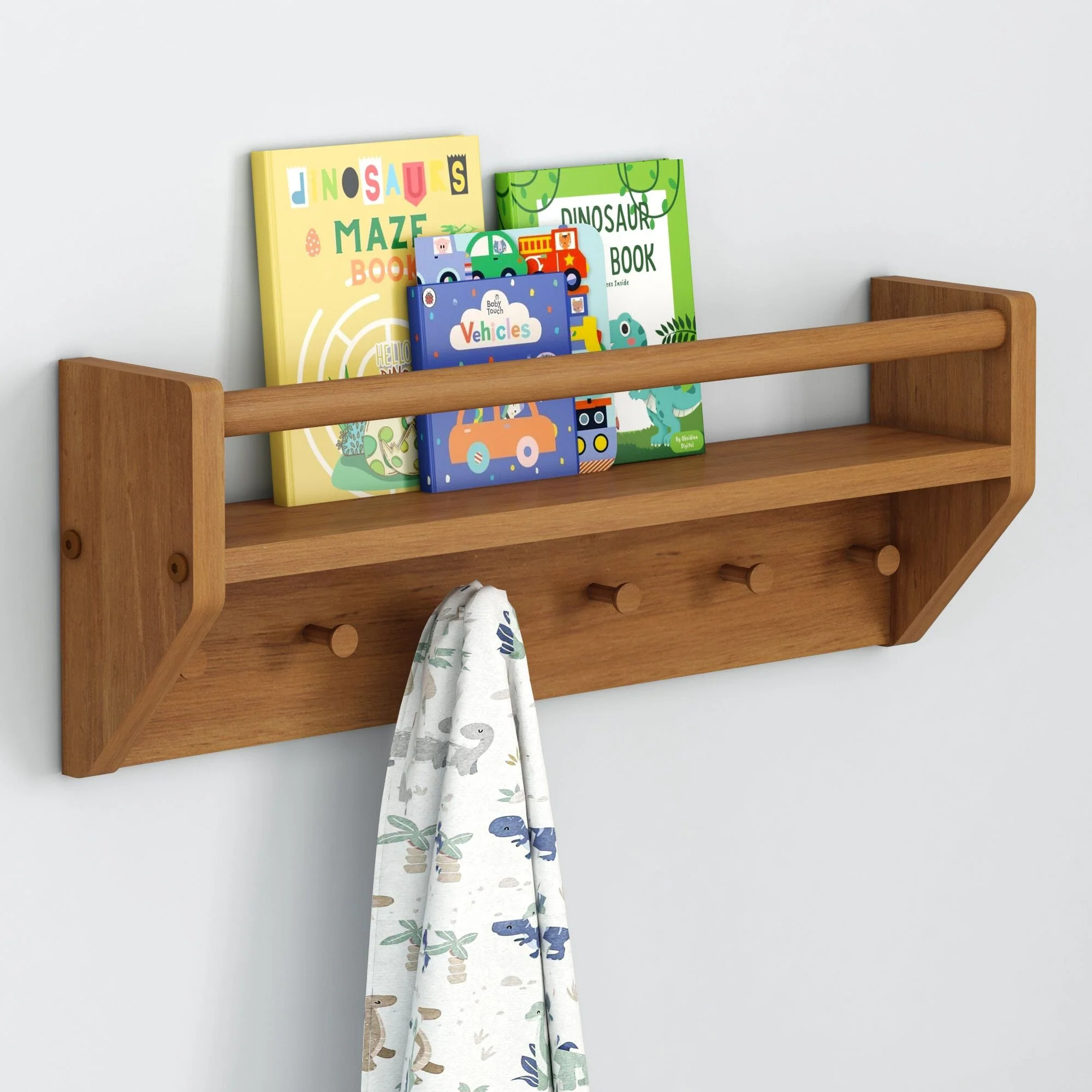 Wall Shelf With Pegs - Image 11