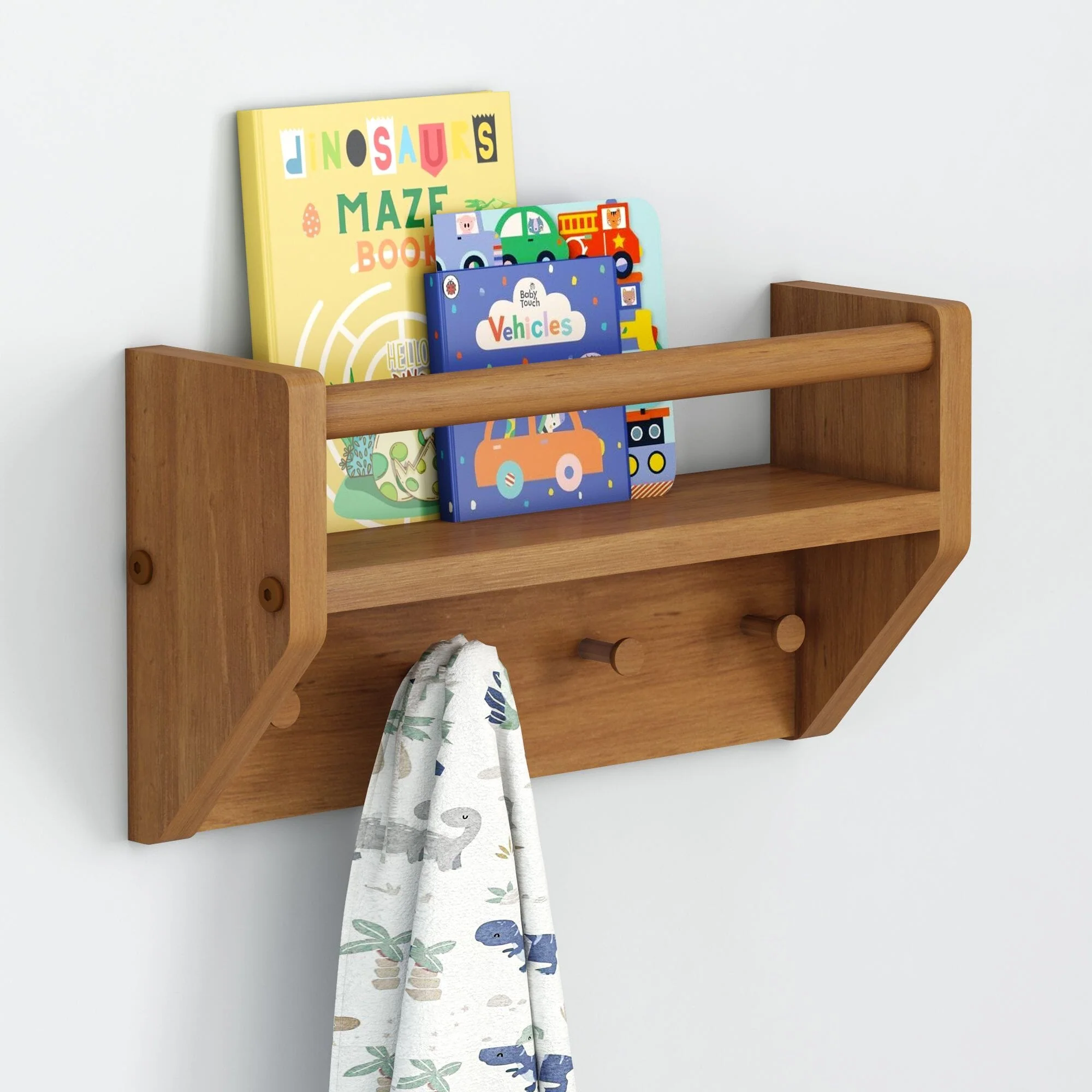 Wall Shelf With Pegs - Image 2