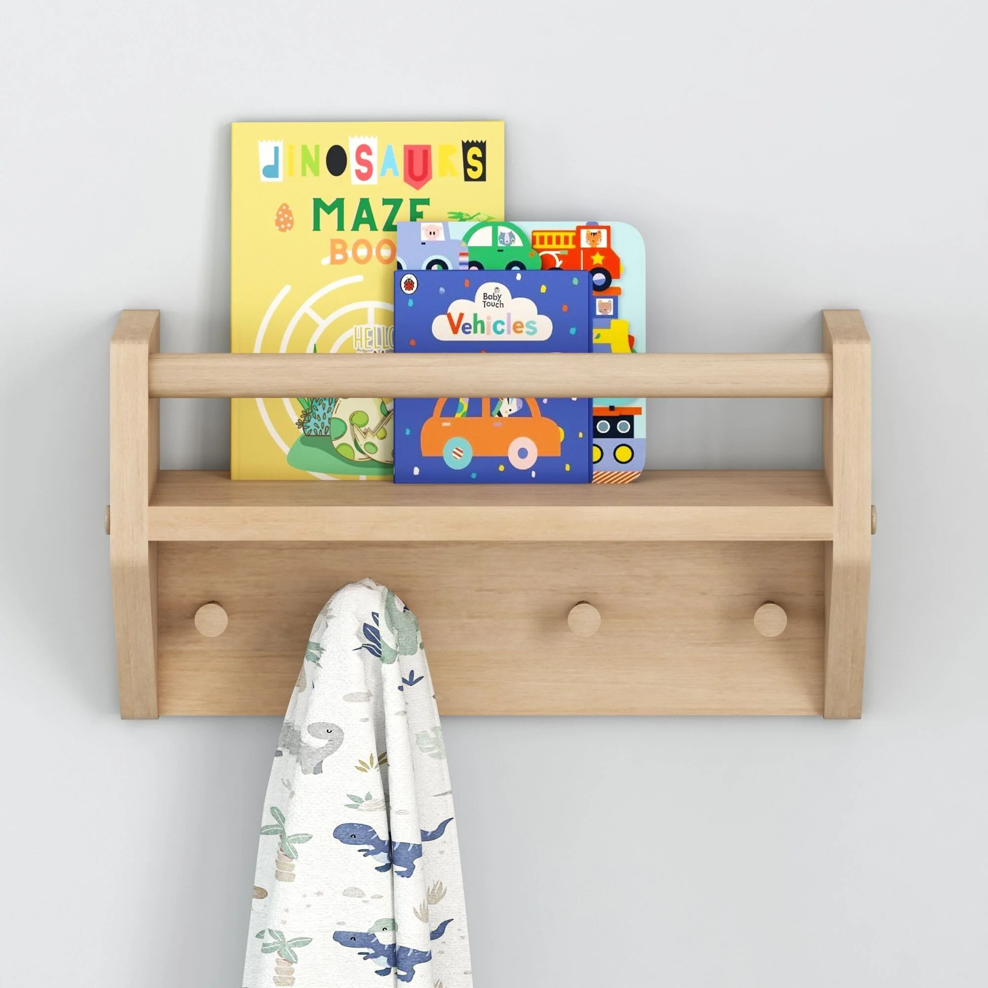 Wall Shelf With Pegs - Image 9